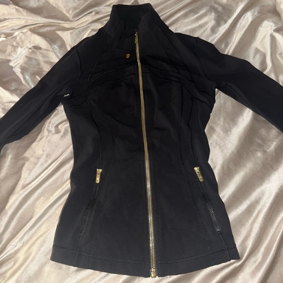 lululemon athletica Jackets & Blazers - lululemon athletica Black Utility Jacket with Gold Zipper